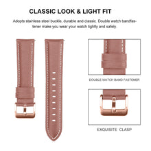Load image into Gallery viewer, 20mm 22mm Fashion Leather Watch Band Strap for Samsung Galaxy Watch Active 2 40mm 44mm Replacement Wrist strap Elegant Bracele