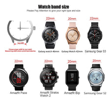 Load image into Gallery viewer, 20mm 22mm Watch band Quick release Leather Strap for Samsung Galaxy Watch 3 Active2 40 44mm huawei watch gt 2 WatchBand 18 24mm