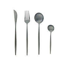 Load image into Gallery viewer, Stainless Steel Tableware Set Matte Portugal Knife, Fork and Spoon Portable Tableware Hotel Steak Knife Dessert Fork