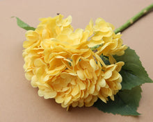 Load image into Gallery viewer, Artificial Flower Large Hydrangea Realistic Moist Feeling Hydrangea Artificial Wedding Flowers Decoration