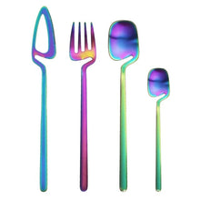 Load image into Gallery viewer, Stainless Steel Tableware Simple Personality Creative Hanging Wall Hanging Cup Knife, Fork and Spoon Hanging Cup Coffee Spoon Kit