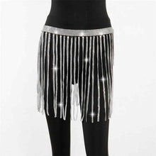 Load image into Gallery viewer, Females Belts Long Tassel Chain Wedding Bridal Waist Band Women Fringe Belt Waistband