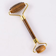 Load image into Gallery viewer, Jade Roller Face Gua Sha Scraping Massage Tool Massage Stick Face Scraper Crystal Tiger-Shaped Stone Thorn Roller Scraper Set