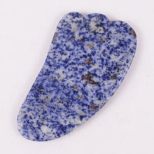 Load image into Gallery viewer, Whole Jade Roller Scrapping Plate Massage Board Set Shaving Plate Crystal Blue Point Stone Thorn Roller Scrapping Plate