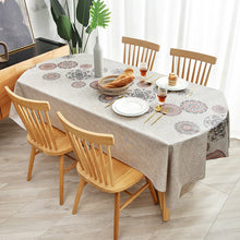 Load image into Gallery viewer, PVC Material Fabrics Tablecloth Waterproof and Oil-Proof Oval Tablecloth Rectangular