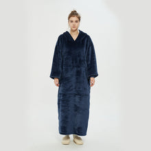 Load image into Gallery viewer, Hooded Lazy Blanket Pullover Double-Layer Blanket Sweater for Women Cold Protection in Autumn and Winter Thermal Pajamas