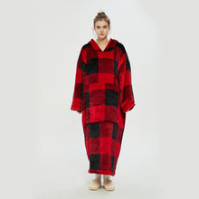 Load image into Gallery viewer, Hooded Lazy Blanket Pullover Double-Layer Blanket Sweater for Women Cold Protection in Autumn and Winter Thermal Pajamas