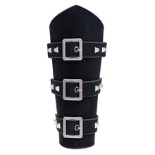 Load image into Gallery viewer, Men's Leather Wristband Hand Guard Personality Wide Leather Punk Riding Arm Guard