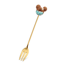 Load image into Gallery viewer, Small Spoon Dessert Fork Donut Spoon Lollipop Macaron Spoon Small Spoon Mouse Head