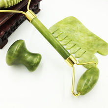 Load image into Gallery viewer, Jade Beauty Instrument Xiuyan Jade Roller Massager Jade Roller Scraping Comb Board Jade