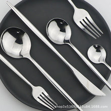Load image into Gallery viewer, Direct s Stainless Steel Knife, Fork and Spoon Spoon Cutlery Set Western Food Dessert Fork Spoon Cutlery Knife and Fork Tableware Six Sets