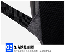 Load image into Gallery viewer, 15.6-inch high-capacity computer black backpack