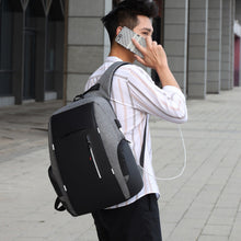 Load image into Gallery viewer, 15.6-inch high-capacity computer black backpack
