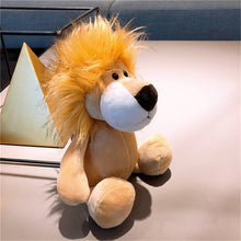 Load image into Gallery viewer, 25cm Stuffed Lifelike Lion Tiger Elephant Monkey Leopard Giraffe Raccoon Doll Simulation Forest Animals Plush Toys for Kids Gift