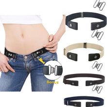 Load image into Gallery viewer, Buckle Free Elastic Belt for Jean Pants Dresses Men Women No Buckle Stretch Elastic Waist Belt