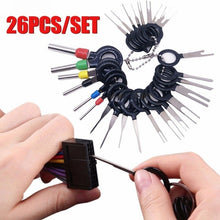 Load image into Gallery viewer, 26pcs Car Terminal Removal Repair Tools Electrical Wiring Crimp Connector Pin Extractor Kit Keys Automotive Plug Pullers