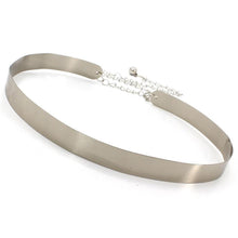 Load image into Gallery viewer, Women Fashion Wide Plate Waist Mirror Chains Waistband Metallic Belt