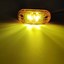 Load image into Gallery viewer, 2PCS 12V 24V LED Side Marker Lights Warning Tail Light Auto Car External Lights Trailer Truck Lorry Yellow Orange White Red