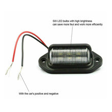 Load image into Gallery viewer, 2PCS 6 LED Car License Number Plate Light For SUV Truck Trailer Van Tag Step Lamp White Bulbs Car Products License Plate Lights
