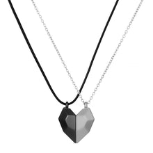 Load image into Gallery viewer, 2PCS Magnetic Couple Matching Necklace 100 Languages I Love You Projection Sun Moon Heart Shape Magnet Paired Pendant Lover Gift