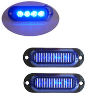 Load image into Gallery viewer, 2PCS Warning Light 4LED Trailer Truck Red Orange White 12V-24V LED Side Marker Lamp Car Accessories Parking Lights for Trucks