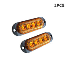 Load image into Gallery viewer, 2PCS Warning Light 4LED Trailer Truck Red Orange White 12V-24V LED Side Marker Lamp Car Accessories Parking Lights for Trucks