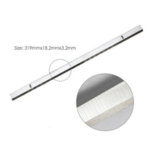 Load image into Gallery viewer, 2Pcs 319x18.2x3.2mm Planer Blade Knives HSS Single Edge Planer Cutting Tool For JET JWP-12 COBRA GMC Ryobi AP13 MA1931 CT-340