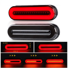 Load image into Gallery viewer, 12V 24V Car Truck LED Flowing Turn Signals Brake Lights 3 in 1 Tail Taillight Flash indicator RV ATV UTV Red Yellow Stop Lamps