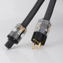 Load image into Gallery viewer, Hi-End 4Square hifi audio EU/US Power Cord Pure Copper Power Cable