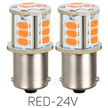 Load image into Gallery viewer, 2x 382 P21w 1156 Led Reverse White Ba15s Side Light Red Brake Tail 24V Bulbs 246 149 R5W R10W Truck HGV Campers Interior Lights