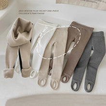 Load image into Gallery viewer, 3-12 Years 2023 New Kids Pants Girls Tights Fur Lining Warm Pantyhose Children Skinny Leggings for Winter