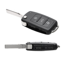 Load image into Gallery viewer, 3 Buttons Car Key Shell Remote Flip for Beetle/Caddy/Eos/Golf/Jetta/Polo/Scirocco/Tiguan/Touran/UP For Blank Keys Cover Case