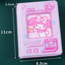 Load image into Gallery viewer, 3 Inch 40 Pockets Kawaii Photocard Holder Keychain Kpop Card Binder Photocards Live Instax Mini Photo Album for Slides Scrapbook