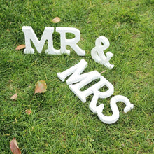 Load image into Gallery viewer, 3 Pcs/set Wedding Decorations Letter Mr & Mrs Decor Props Just Married Wedding Events Party DIY Decoration Supplies Wedding Sign