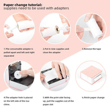 Load image into Gallery viewer, 3 Rolls 10 Years White Thermal Sticker Self-adhesive Label Paper 50mm*3.5m For Phomemo M02/M02S/M02Pro/M03 Protable Printer