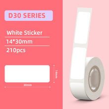 Load image into Gallery viewer, 3 Rolls/Box Phomemo White/Transparency Thermal Label D30 Paper Sticker BPA-Free for D30 Portable Self-adhesive Label Printer