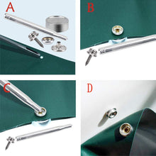 Load image into Gallery viewer, 30/150 Pieces Stainless Steel Marine Grade Canvas and Upholstery Boat Cover Snap Button Fastener Kit 15mm Screws Snaps with tool
