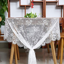 Load image into Gallery viewer, 300*150CM White Lace Fabric For Table Cover Lace Decorative Tablecloth Dining Cloth Textile Wedding Party Home Decor