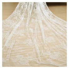 Load image into Gallery viewer, 300*150CM White Lace Fabric For Table Cover Lace Decorative Tablecloth Dining Cloth Textile Wedding Party Home Decor