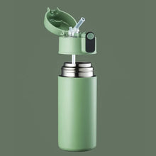 Load image into Gallery viewer, 316 Stainless Steel Vacuum Flask Display Temperature Straw Portable Thermos Cup Girl Children Cute 420ML 520ML 600ML termo café
