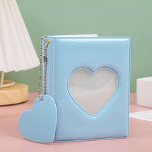 Load image into Gallery viewer, 32 Pockets Candy Color Hollow Photo Album 3 Inch Card Holder With Hanging Chain Photocard Holder Binder Photocards Collect Book