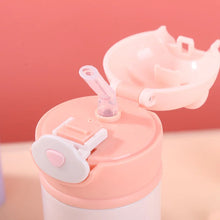 Load image into Gallery viewer, 320/420ML Cute Kids Stainless steel Water Bottle Vacuum Flacks Thermos With Straw Coffee mug Vacuum Bottle Thermocup