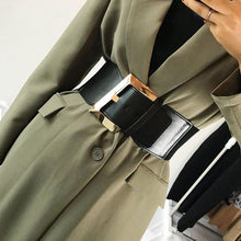 Load image into Gallery viewer, Ladies Fashion Geometric Elastic Waist Belt Coat Skirt Exaggerated Belt