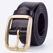 Load image into Gallery viewer, Youth Pin Buckle Casual Pure Copper First Layer Pants Belt Men's Leather Belt