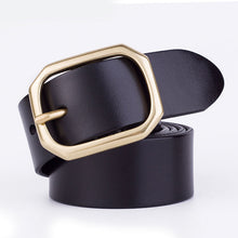 Load image into Gallery viewer, Youth Pin Buckle Casual Pure Copper First Layer Pants Belt Men's Leather Belt