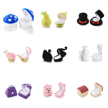 Load image into Gallery viewer, 35 Styles Velvet Gift Box for Jewellery Ring Box Jewelry Gift Box Earrings Organizer Ring Container Jewelry Findings Holder
