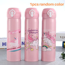 Load image into Gallery viewer, 350ML Children's Thermos Bottle Unicorn Water Bottle For Children Stainless Steel Drinkware School Water Bottle For Girls Kids