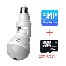 Load image into Gallery viewer, 360 Wifi Panorama Camera Lamp 3MP Panoramisch Night Vision Two Way Audio Home Security Video Surveillance Fisheye Lamp Wifi Camera