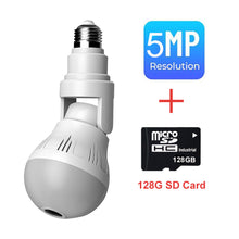 Load image into Gallery viewer, 360 Wifi Panorama Camera Lamp 3MP Panoramisch Night Vision Two Way Audio Home Security Video Surveillance Fisheye Lamp Wifi Camera