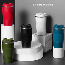 Load image into Gallery viewer, 380ml/510ml Double Stainless Steel 304 Coffee Thermos Mug Leak-Proof Non-Slip Car Vacuum Flask Travel Thermal Cup Water Bottle